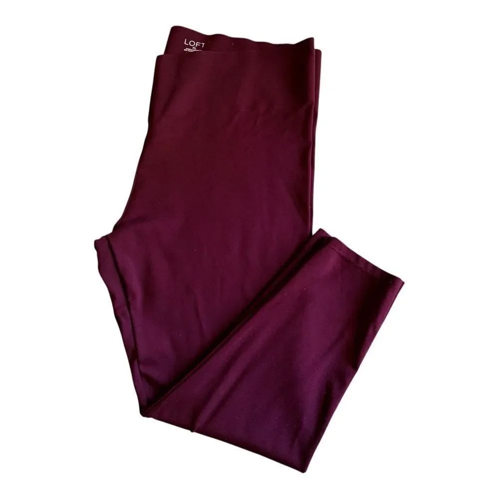 LOFT Women’s Deep Burgundy Leggings